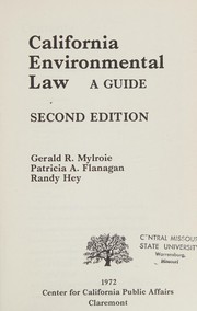 California environmental law ; a guide /