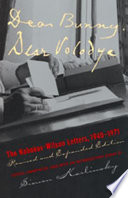 Dear Bunny, Dear Volodya : the Nabokov-Wilson letters, 1940-1971 /