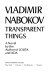 Transparent things ; a novel /