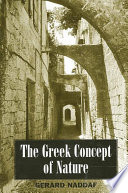 The Greek concept of nature /
