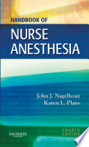 Handbook of nurse anesthesia /