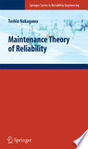 Maintenance theory of reliability /