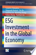 ESG Investment in the Global Economy /