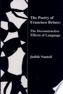 The poetry of Francisco Brines : the deconstructive effects of language /