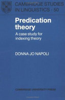 Predication theory : a case study for indexing theory /