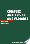 Complex analysis in one variable /