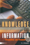 Knowledge and information : perspectives and prospects /