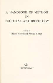 A handbook of method in cultural anthropology /
