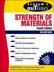 Schaum's outline of theory and problems of strength of materials /