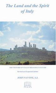 The land and the spirit of Italy : the texture of Italian religious culture /