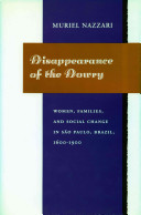 Disappearance of the dowry : women, families, and social change in São Paulo, Brazil (1600-1900) /