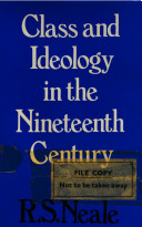 Class and ideology in the nineteenth century /