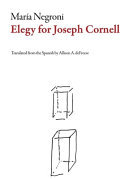 Elegy for Joseph Cornell /