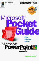 Microsoft pocket guide to Microsoft PowerPoint 2000 /