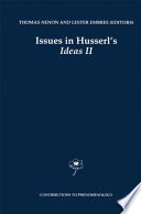 Issues in Husserl's Ideas II /