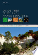 Oxide thin films and nanostructures /
