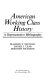 American working class history : a representative bibliography /