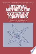 Interval methods for systems of equations /