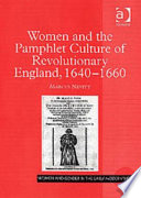 Women and the pamphlet culture of revolutionary England, 1640-1660 /