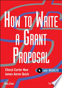 How to write a grant proposal /