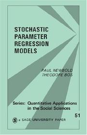 Stochastic parameter regression models /