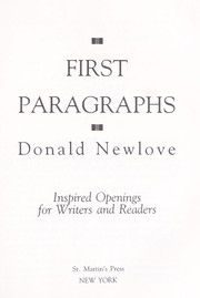 First paragraphs : inspired openings for writers and readers /