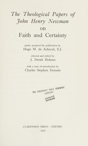 The theological papers of John Henry Newman on faith and certainty /