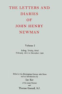 Letters and diaries of John Henry Newman /