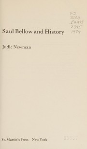 Saul Bellow and history /