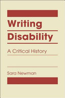Writing disability : a critical history /