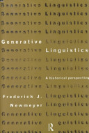 Generative linguistics : a historical perspective /