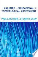 Validity in educational & psychological assessment /