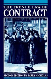 The French law of contract /