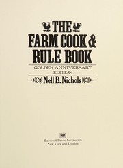 The farm cook & rule book /