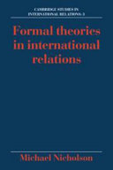 Formal theories in international relations /