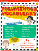 Quick activities to build a very voluminous vocabulary /