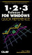 1-2-3 release 5 for Windows quick reference /