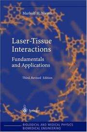 Laser-tissue interactions : fundamentals and applications /