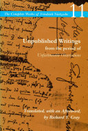 Unpublished writings from the period of Unfashionable observations /