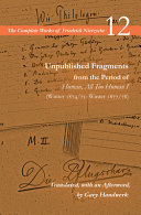 Unpublished fragments from the period of Human, all too human I (winter 1874/75-winter 1877/78) /