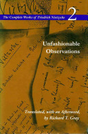 Unfashionable observations /