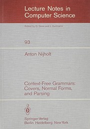 Context-free grammars : covers, normal forms, and parsing /