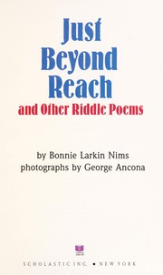 Just beyond reach and other riddle poems /