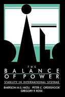 The balance of power : stability in international systems /