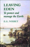 Leaving Eden : to protect and manage the Earth /