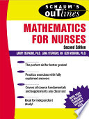 Schaum's outline of theory and problems of mathematics for nurses /
