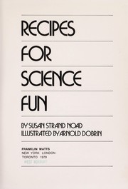 Recipes for science fun /