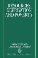 Resources, deprivation, and poverty /