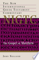 The Gospel of Matthew : a commentary on the Greek text /