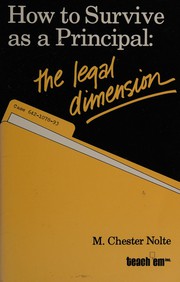 How to survive as a principal : the legal dimension /